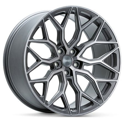 22" Vossen HF2 Tinted Matte Gunmetal 5x112 ( Square Setup ) ( Set of 4 )