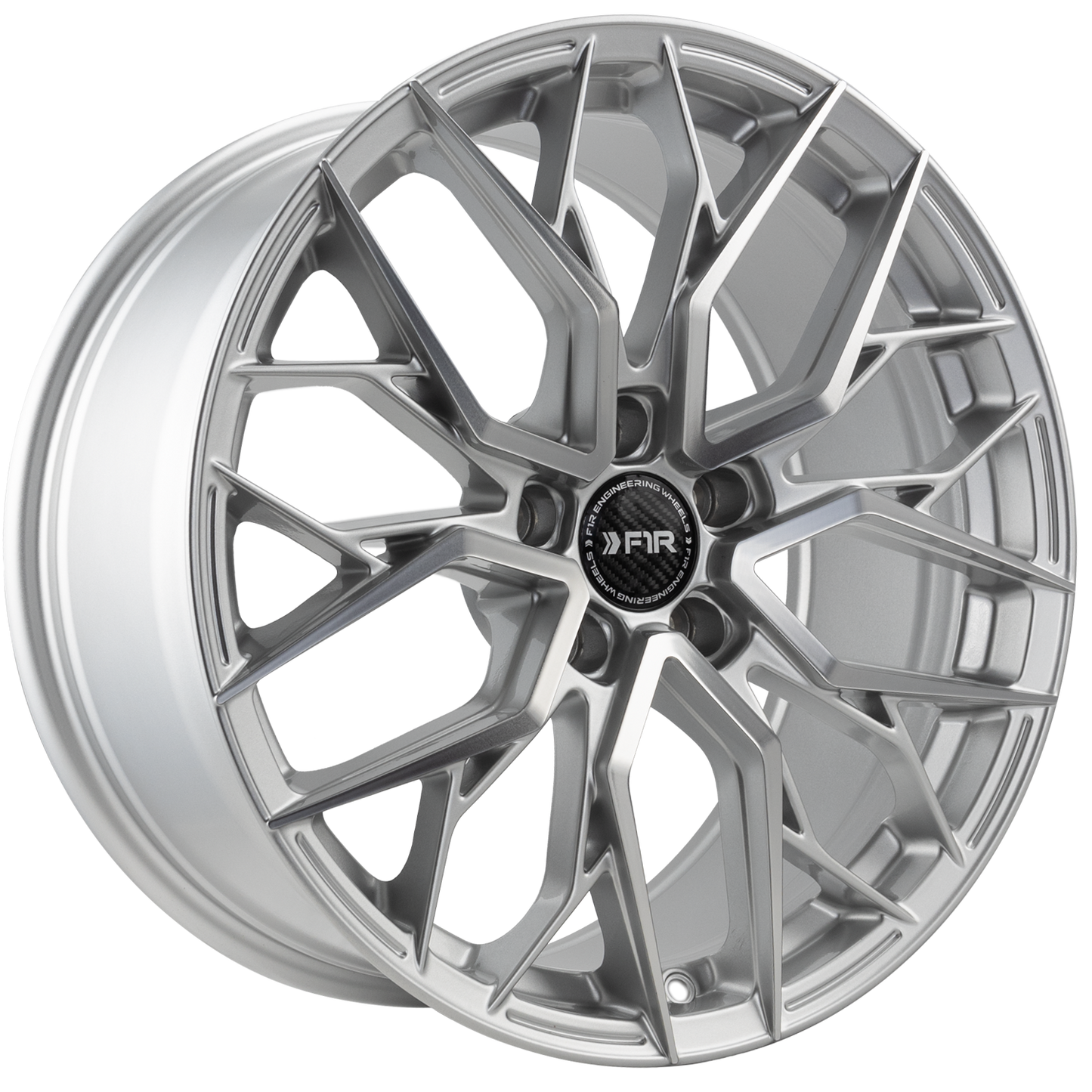 20" F1R FS3 Machine Silver 5x120 ( Staggered Setup ) ( Set of 4 )