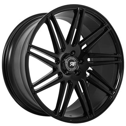 22" Road Force RF11 Gloss Black 5x112 ( Staggered Setup ) ( Set of 4 )