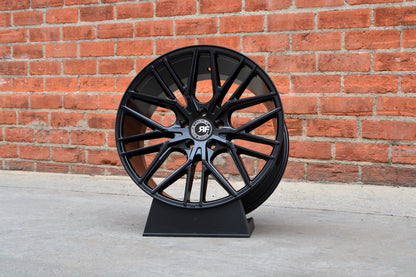 20" Road Force RF13 Gloss Black 5x114.3 ( Staggered Setup ) ( Set of 4 )