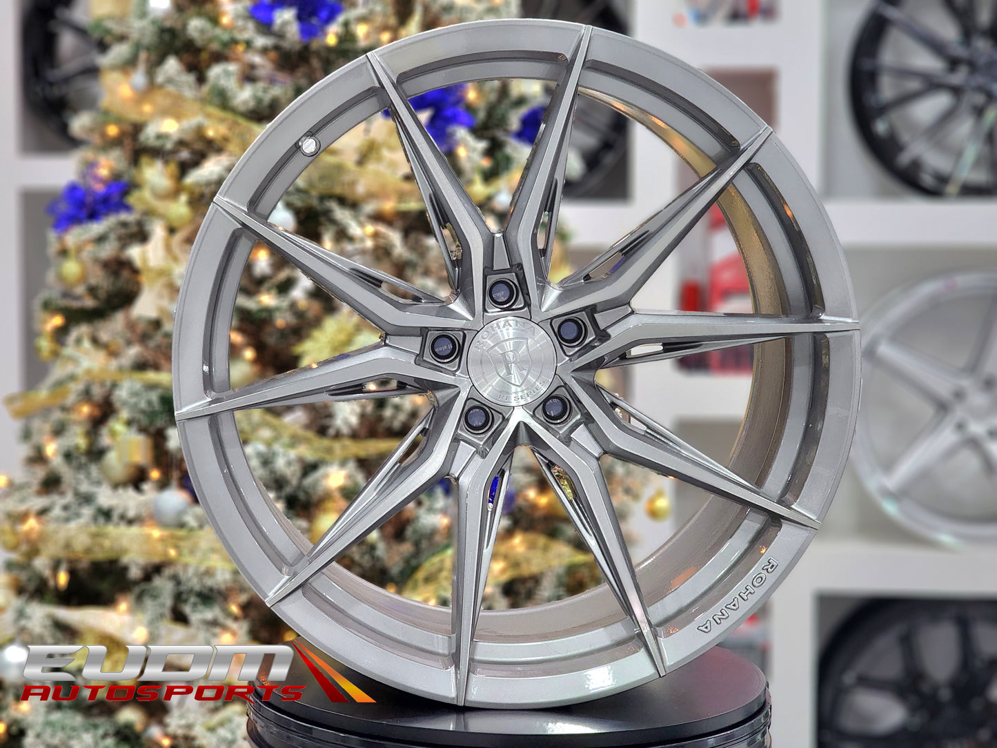 20" Rohana RFX13 Brushed Titanium 5x112 ( Staggered Setup ) ( Set of 4 )