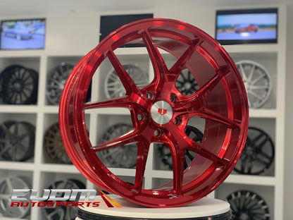 19" IPW 005 Candy Red Machine 5x114.3