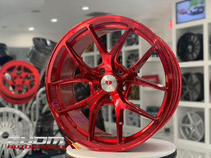 19" IPW 005 Candy Red Machine 5x114.3