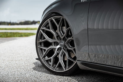 22" Vossen HF2 Tinted Matte Gunmetal 5x112 ( Square Setup ) ( Set of 4 )