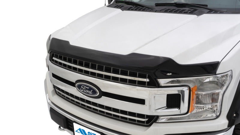 AVS 08-12 Chevy Malibu (Grille Fascia Mount) Aeroskin Low Profile Acrylic  Hood Shield - Smoke